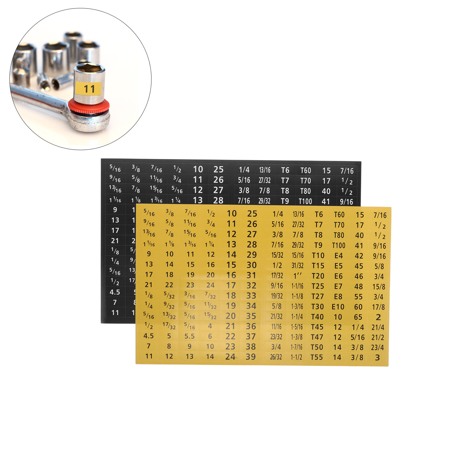 20Sheets Socket Wrench Size St - Tools Box For Workshop 评论和价格