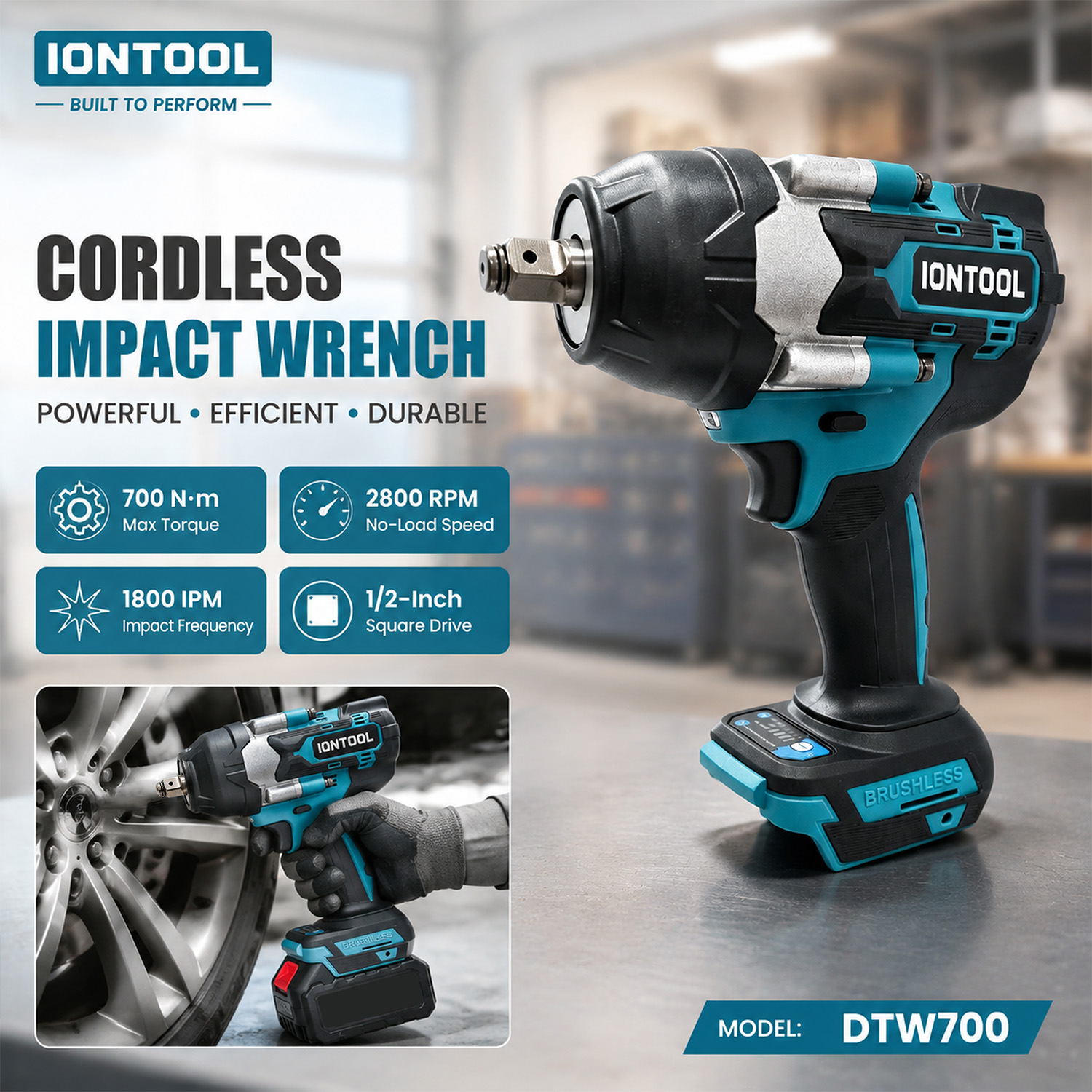 IONTOOL DTW700 Anti-slip Cordl - Workshop Tools In Engineering 评论和价格