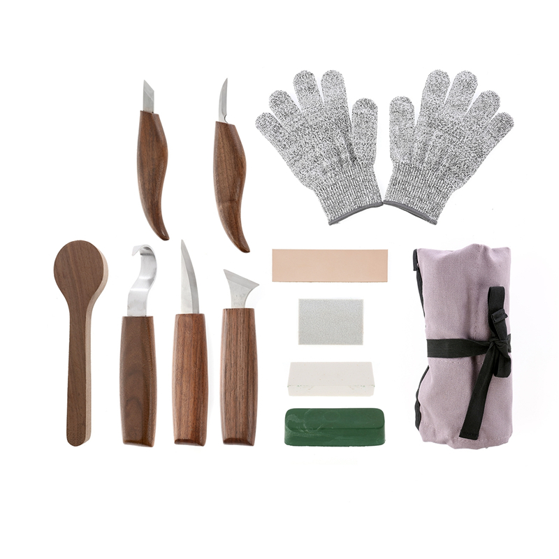12PCS Walnut Chrome Vanadium S - Chisel Set Wood 评论和价格