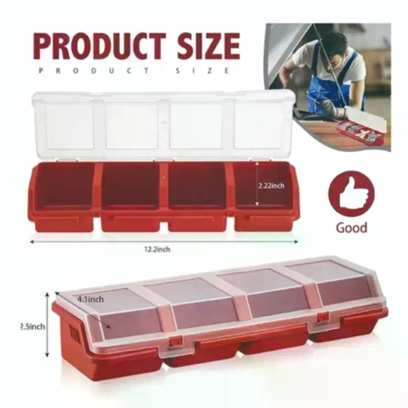 Screw Organizer Box Plastic 4  - Tools Box For Workshop 评论和价格