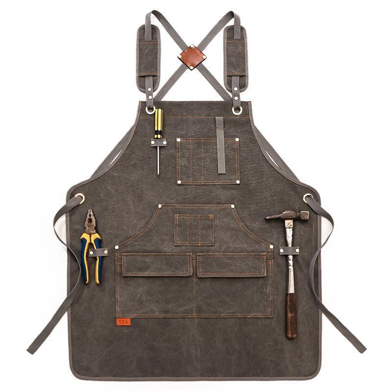 Canvas Apron With Printed Logo - Workshop Tools Logo 评论和价格