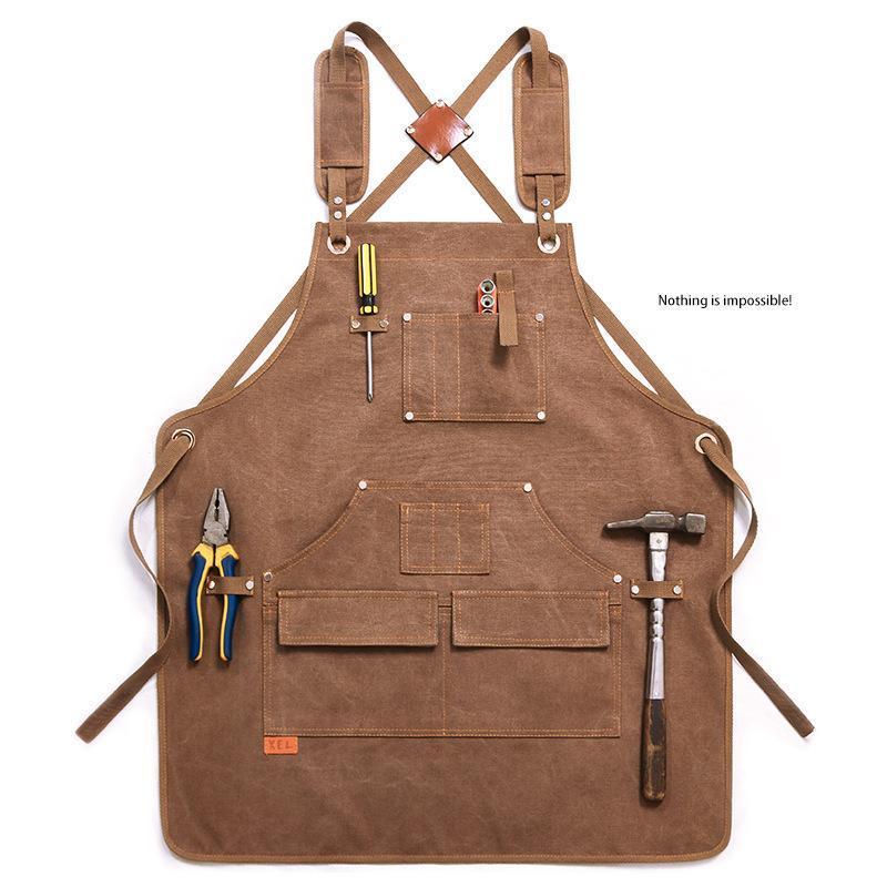Canvas Apron With Printed Logo - Workshop Tools Logo 评论和价格