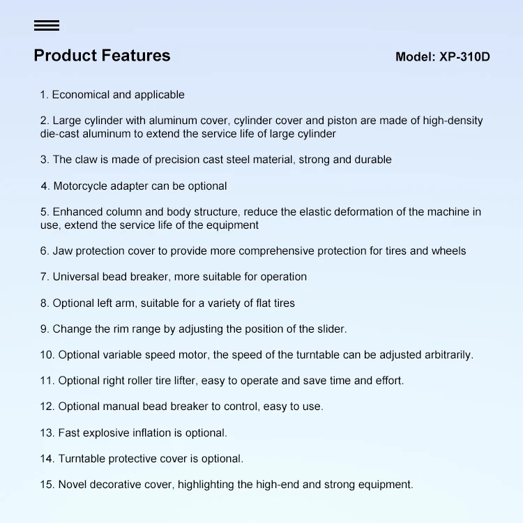 High Quality Tire Repair Equip - Workshop Tools Price 评论和价格