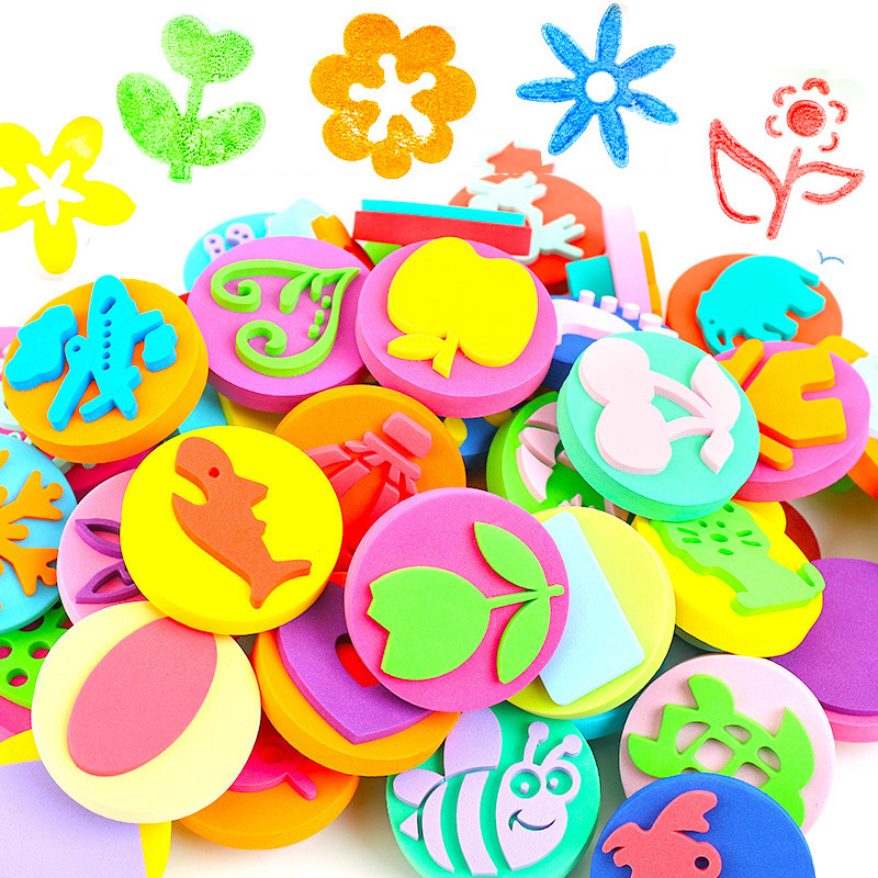 6Pcs/bag Foam Stamps for Paint - Tools Workshop For Kids 评论和价格