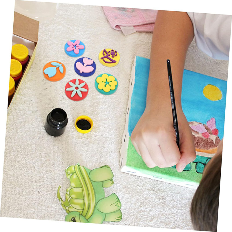 6Pcs/bag Foam Stamps for Paint - Tools Workshop For Kids 评论和价格