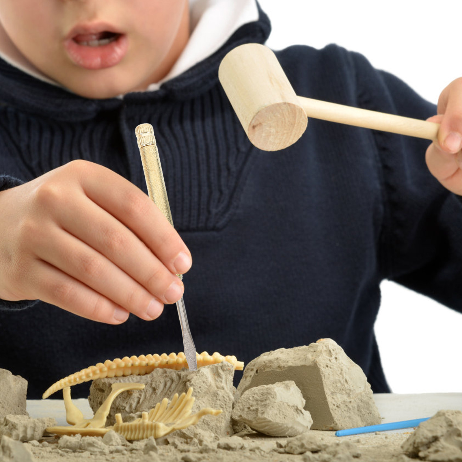 1Set Kid Excavation Tool Set S - Chisel Set Wood 评论和价格